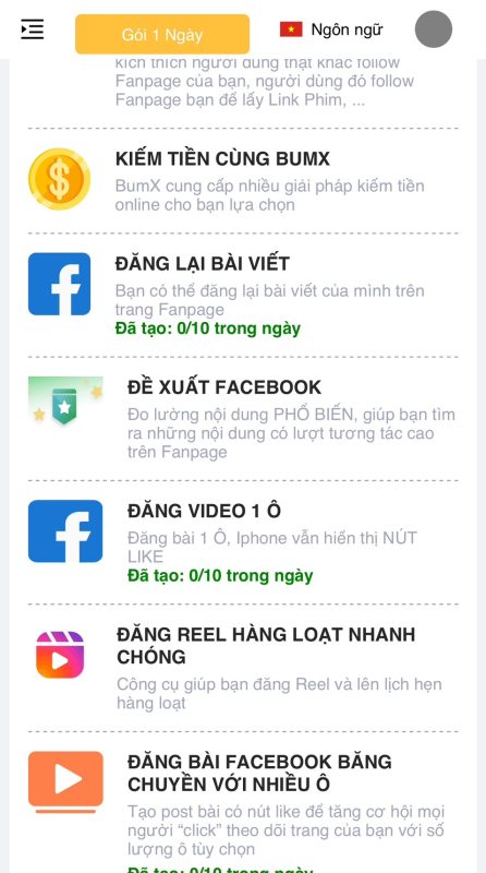 BumX - Công cụ kiểm tra đề xuất
