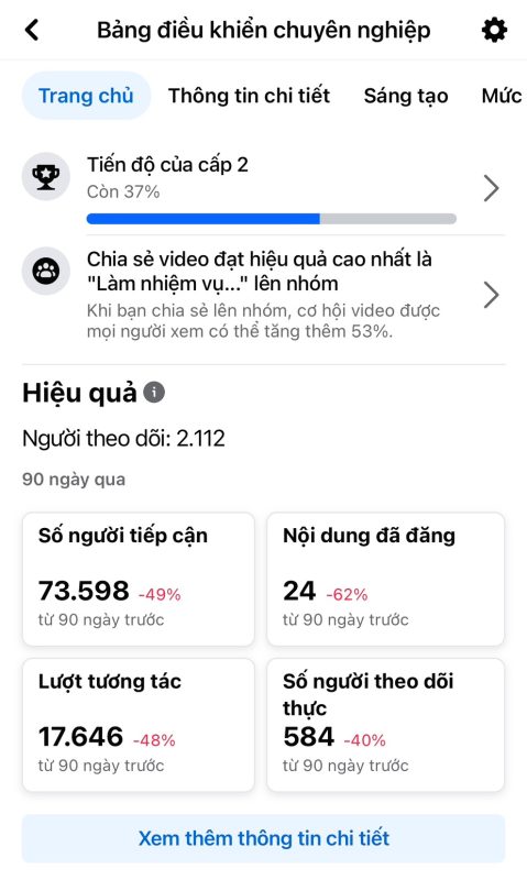 Xem đề xuất Fanpage từ App Facebook