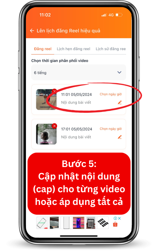 thiết lập các nội dung